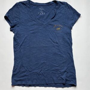 Masters Women's Blue V-Neck Short Sleeve Tee